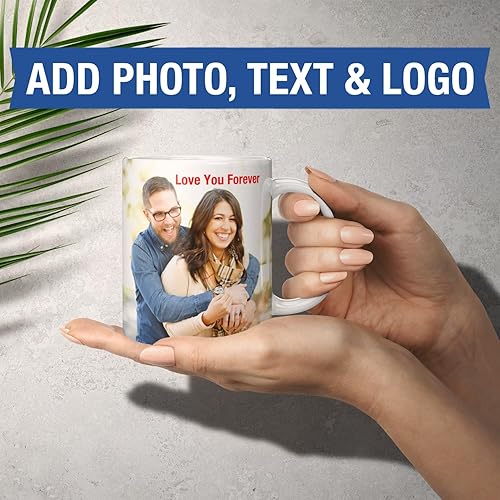 Miniatura 11 de Taza de café personalizada – Tazas personalizadas con texto en imagen, nombre de foto personalizado, logotipo, taza de cerámica – Día de la Madre