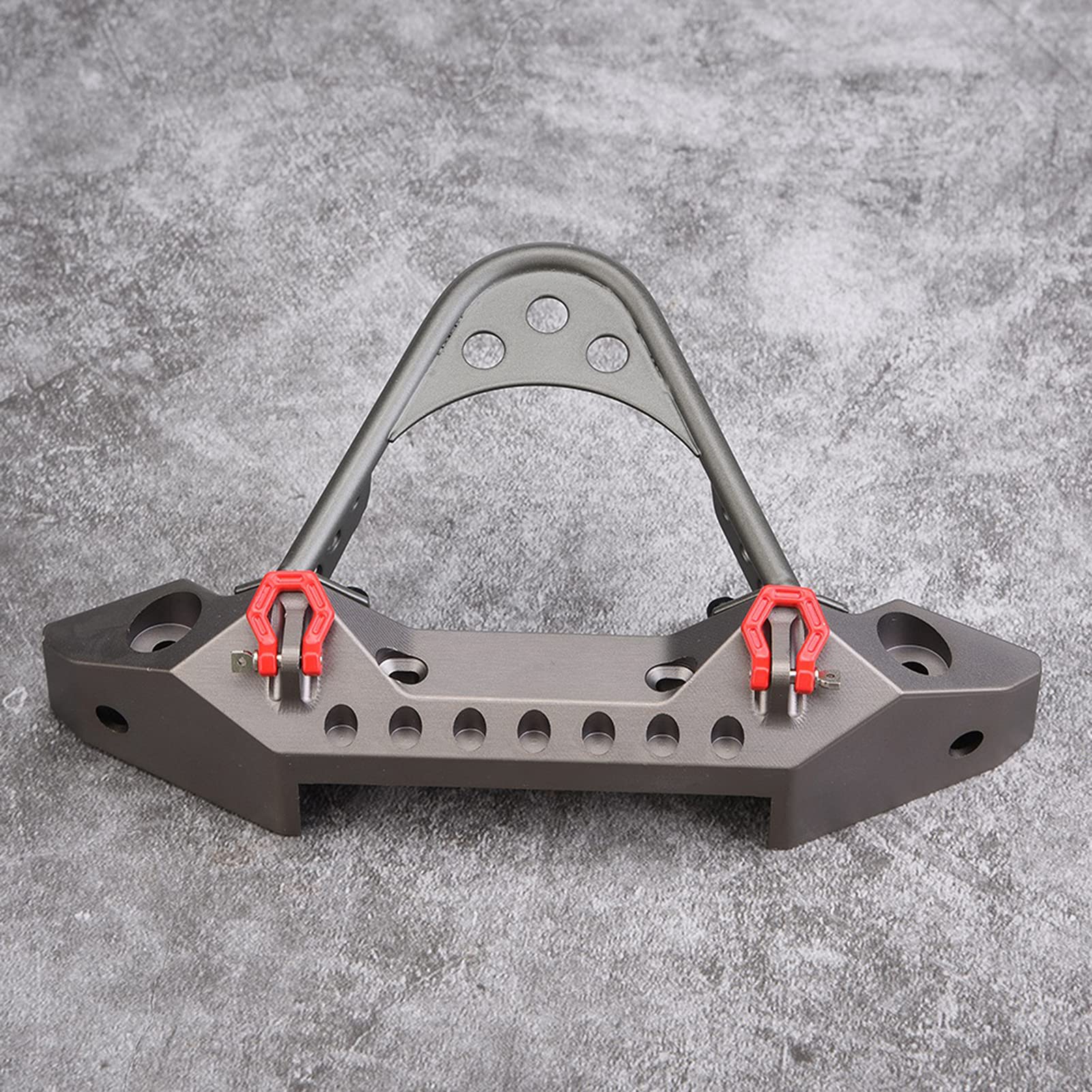 Pare-chocs avant en métal RC Crawler rigide contre la casse mécanique avec kit LED 1/10 - 7
