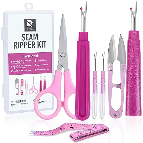 Seam Ripper Kit 7 Pcs - 1 Large, 1 Ergonomic,
