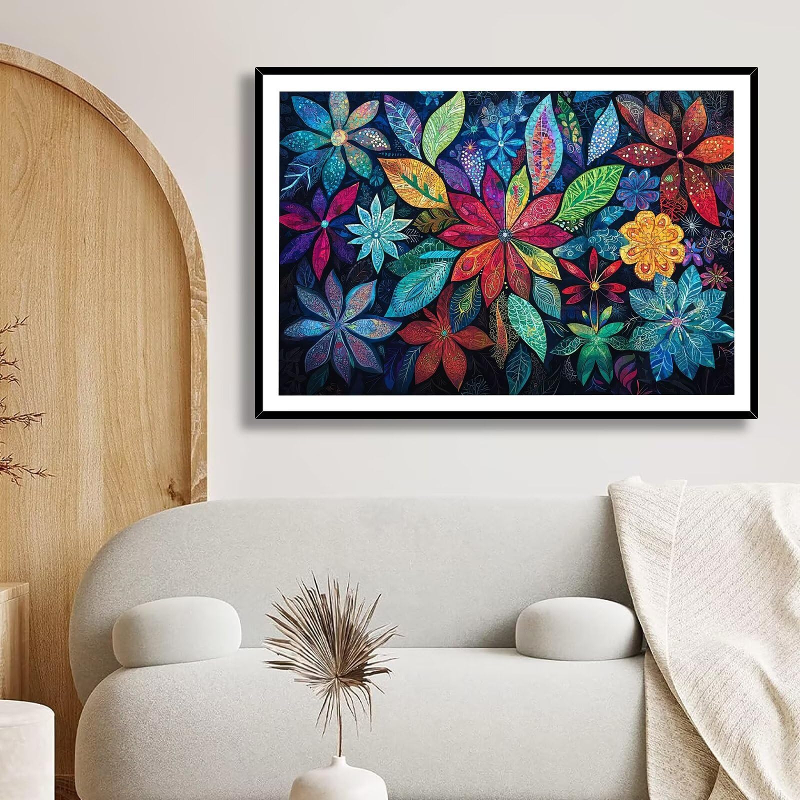 Puzzle 4000 Pezzi Fiore, Puzzle Pianta 4000 Pezzi Arte per Adulti e Bambini, Misura: 141.5x87.5 cm, Puzzles Legno per Adulti con Squisita Scatola di Imballaggio, Idea Regalo Donna, Regalo Uomo, -6857