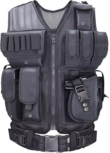 Chaleco de Airsoft para adultos, ajustable, S-XXXXL, chaleco táctico para hombres, ligero, transpirable, nailon 600D, chaleco de combate juvenil