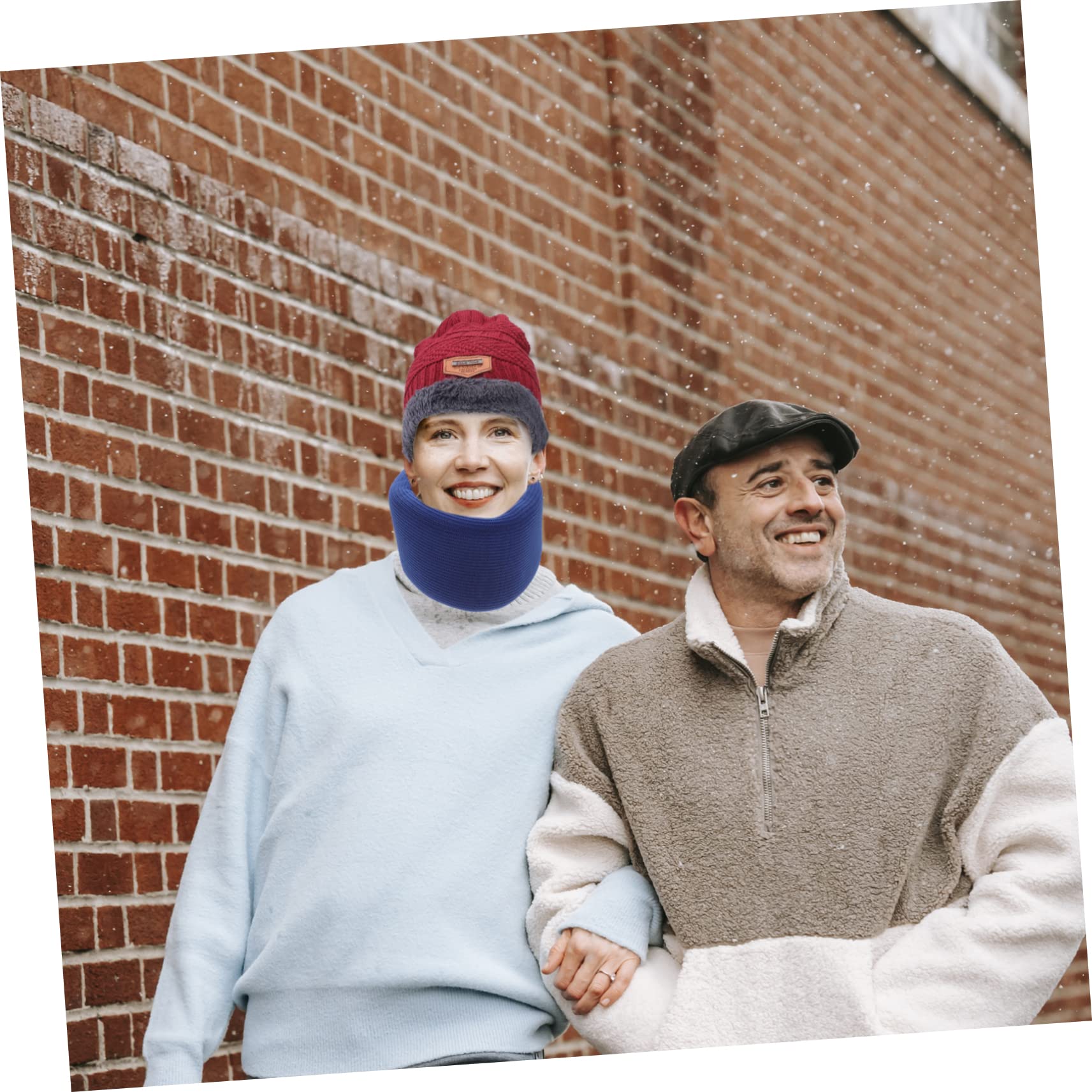 Beavorty Soft Support Protective Brace Protective Case with Foam Forward Fixer Cervical Adjustable Neck Protector Pillow Neck Support Sponge Household Travel Collar