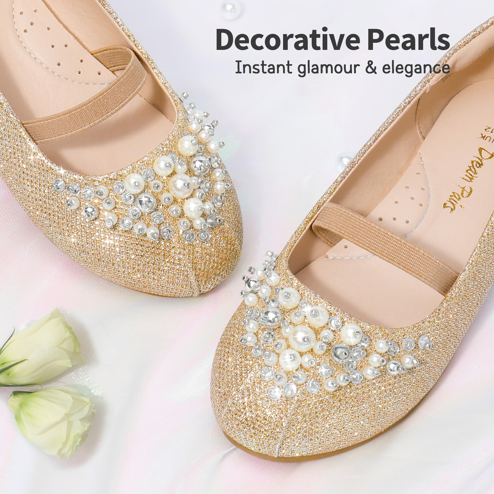 Dream Pairs Ragazze Toddler/Little Kid/Big Kid Aurora-03 Mary Jane Ballerina Flat Shoes