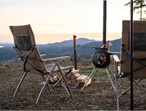 Miniatura 9 de Kakadu Revived - Silla reclinable ajustable con 4 posiciones reclinables, lona reciclada de alta resistencia con marco de aluminio resistente y