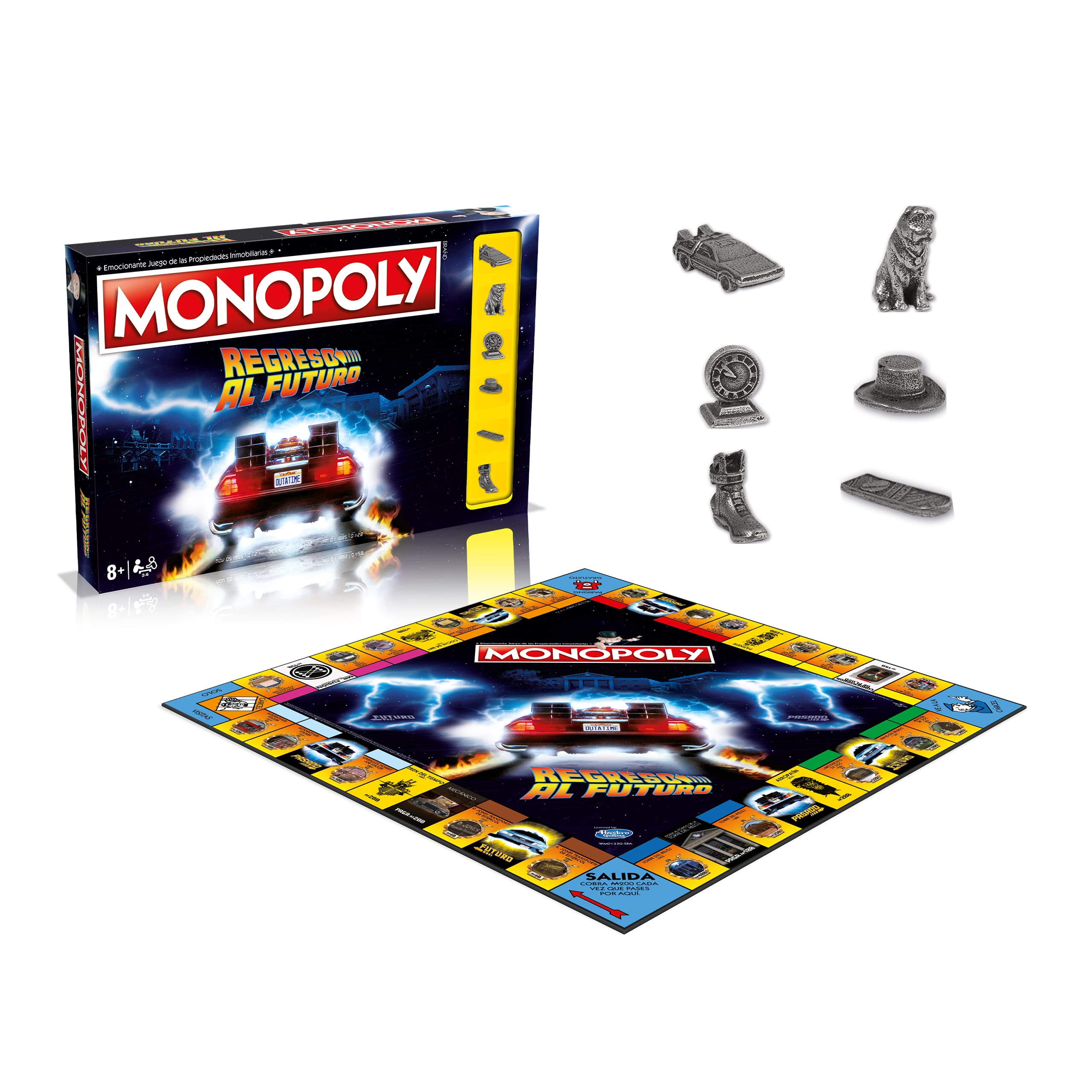 Monopoly Regreso al Futuro - Juego de Mesa de Las Propiedades Inmobiliarias - Versión en Castellano
