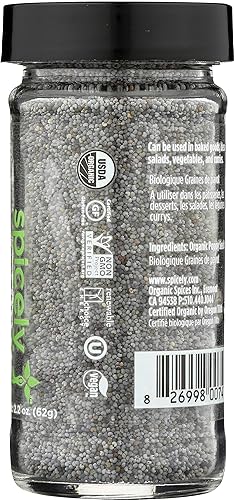 Miniatura 3 de SPICELY - Tarro orgánico de semillas de amapola, 2.2 onzas