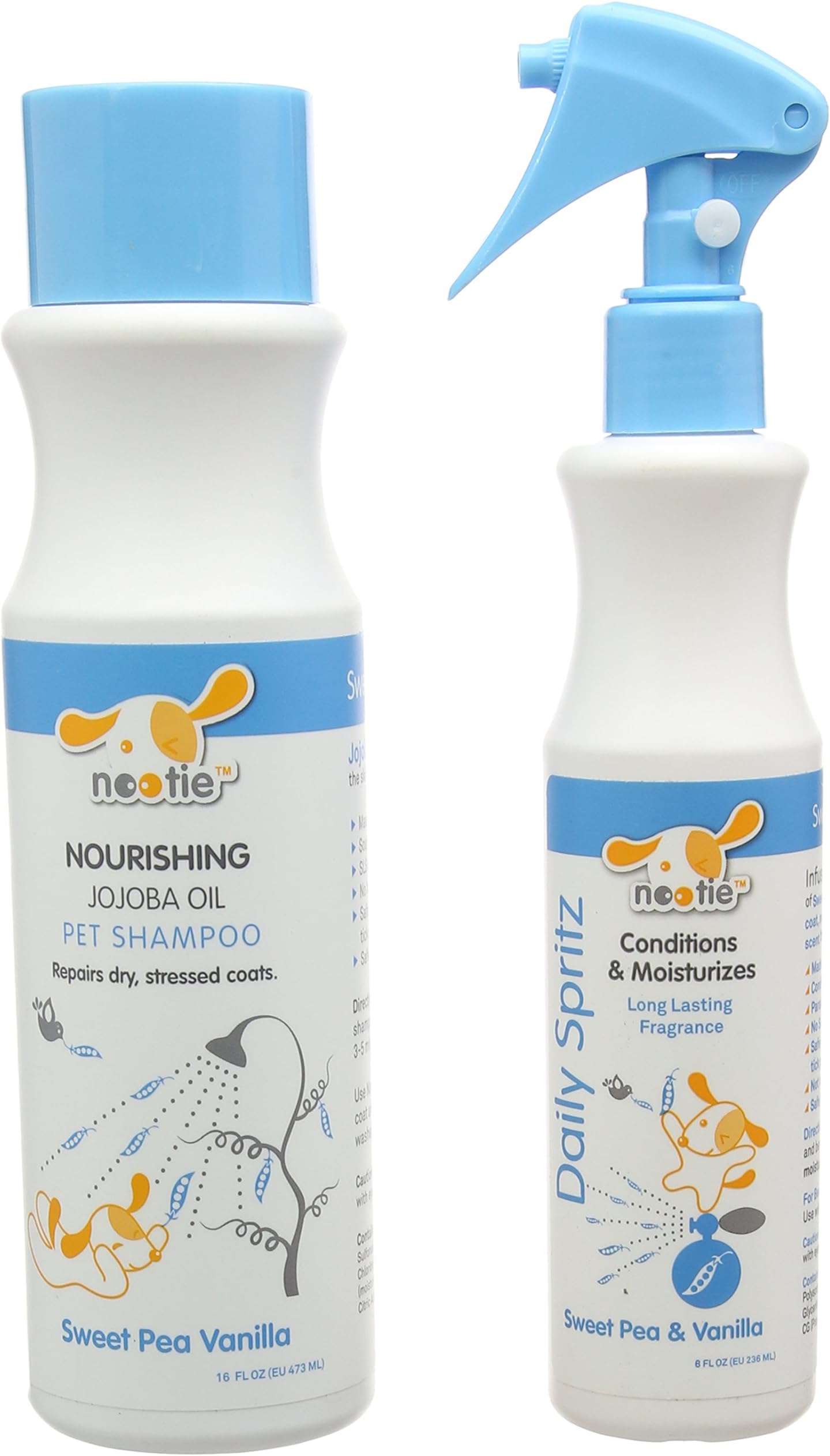 Sweet Pea and Vanilla Dog Shampoo Bundle Pack