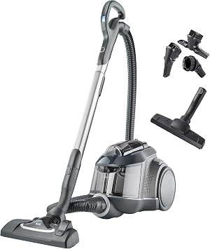 AEG LX9-3-STM Bagless Vacuum Cleaner 3D Filter System, 650 Watt, Additional Nozzles, XL Wheels, Easy To Drain Use, Only 72 dBA, 12 m Radius of action, 1.6 L Dust Container, Oil Wheel