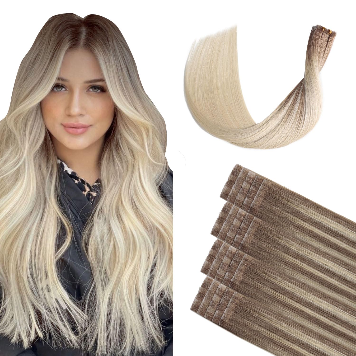 XDhair Invisible Tape in Hair Extensions