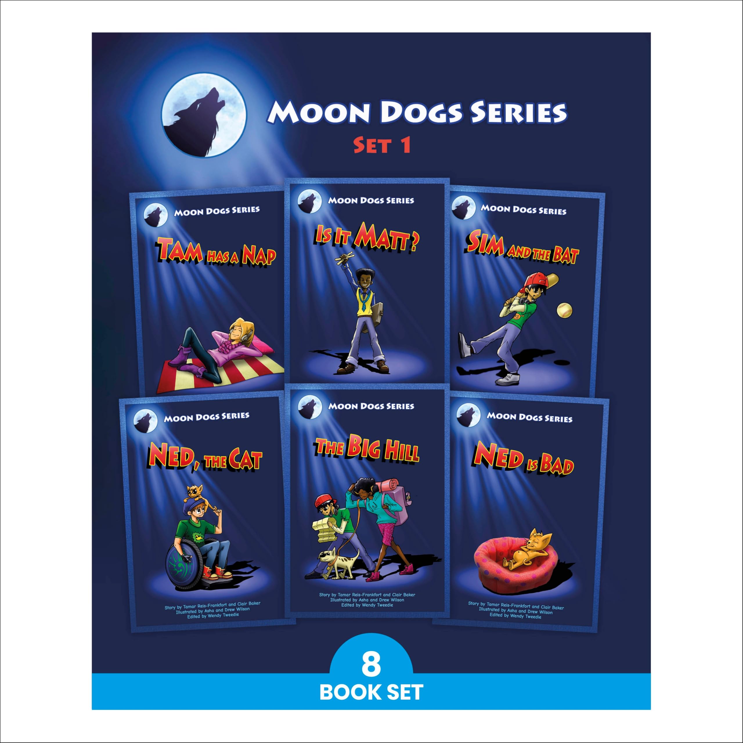 Phonic Books Moon Dogs Set 1: Decodable Books for Older Readers (Alphabet at CVC Level) (Phonic Books Catch-Up Decodable Readers)