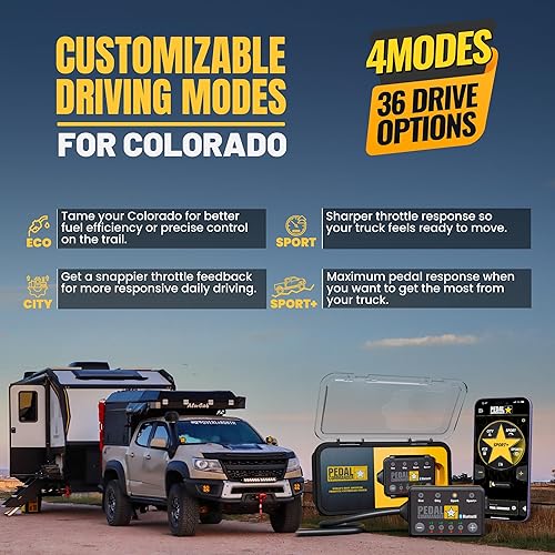 Miniatura 5 de PEDAL COMMANDER Controlador de respuesta del acelerador Chevrolet Colorado 2007-2022  Compatible con motores de gas modelo base, LT, WT, Z71, ZR2,
