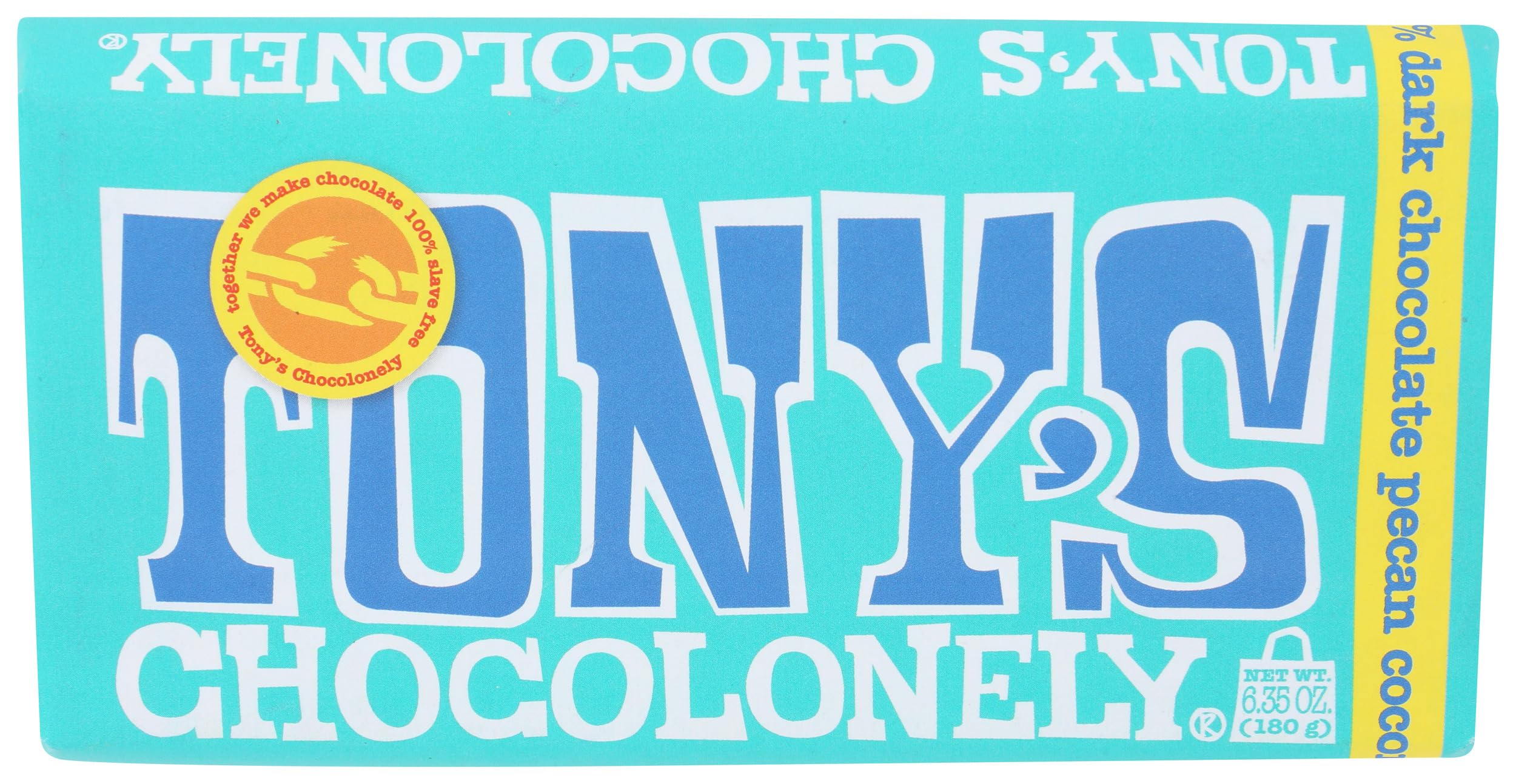 Tony's Chocolonely 51% Dark Chocolate Pecan Coconut Bar, 6.35 OZ