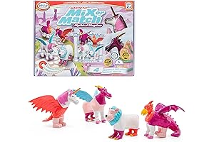 POPULAR PLAYTHINGS Magnetic Mix or Match Pastel Mythical Kingdom Toy Play Set