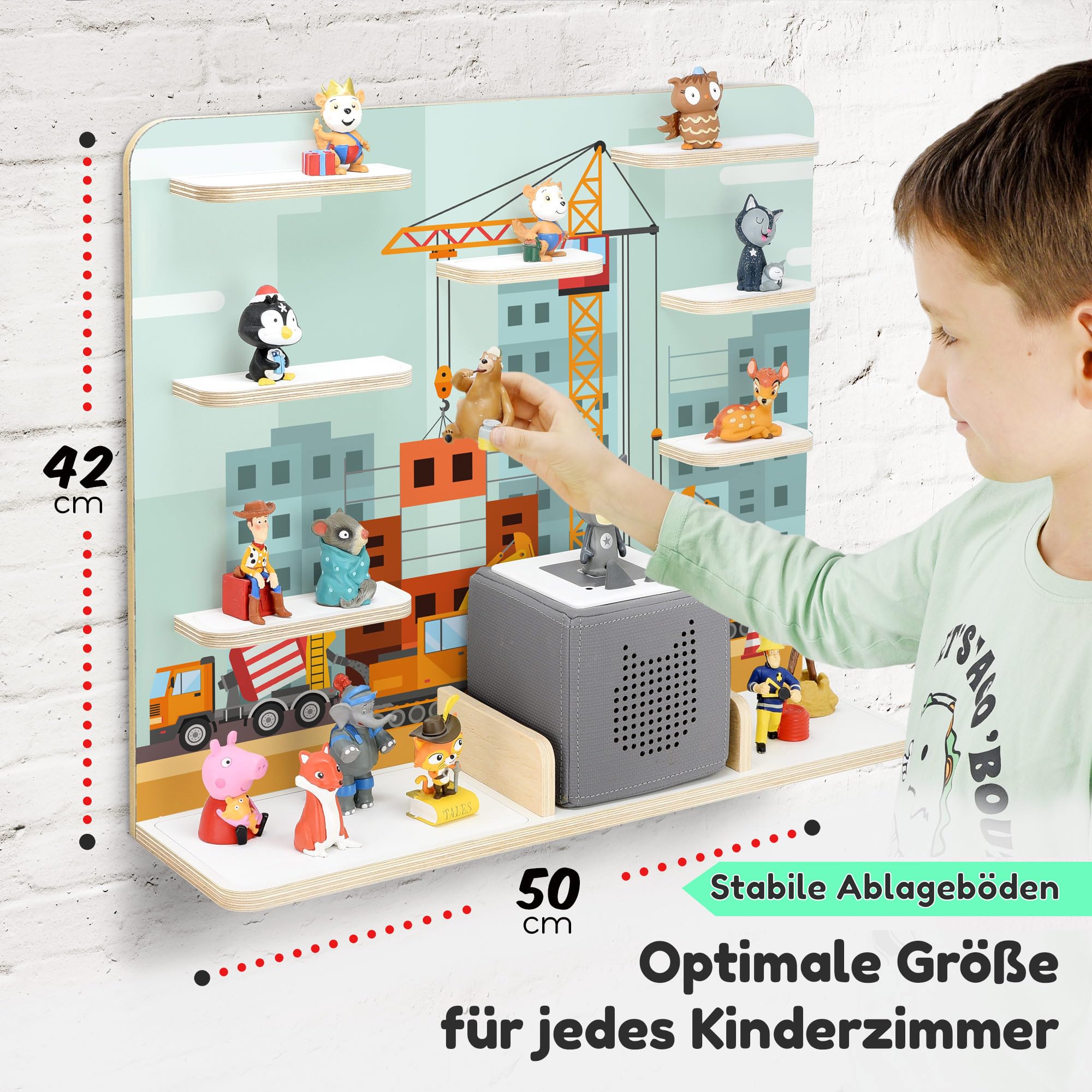 Stadtecken Kinderregal Einfach Mädchen, Regal Für Die Toniebox Und Ca 50 Tonies S09ae00f