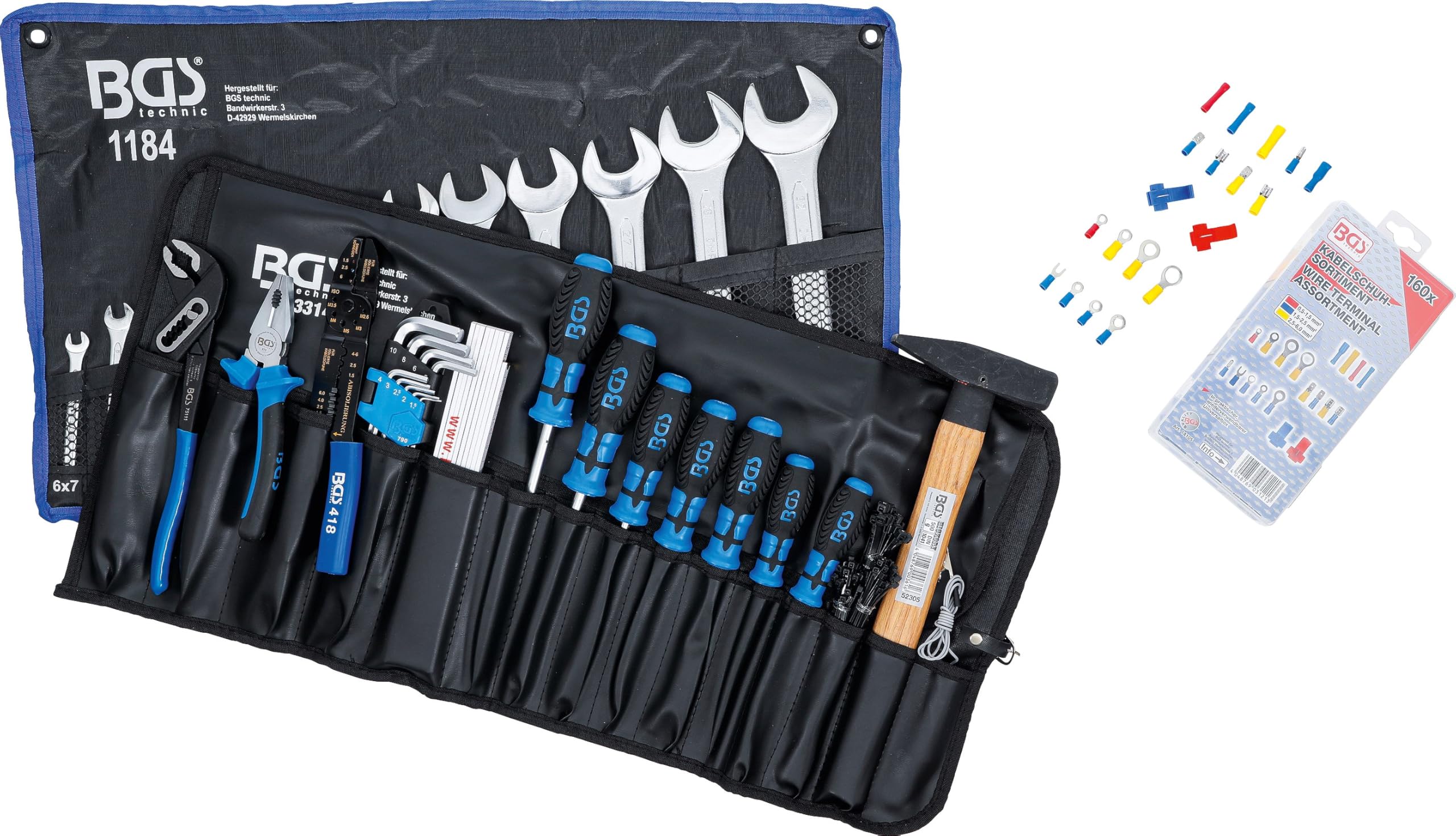 BGS 3322 | Juego de herramientas en bolsa enrollable | 270 piezas