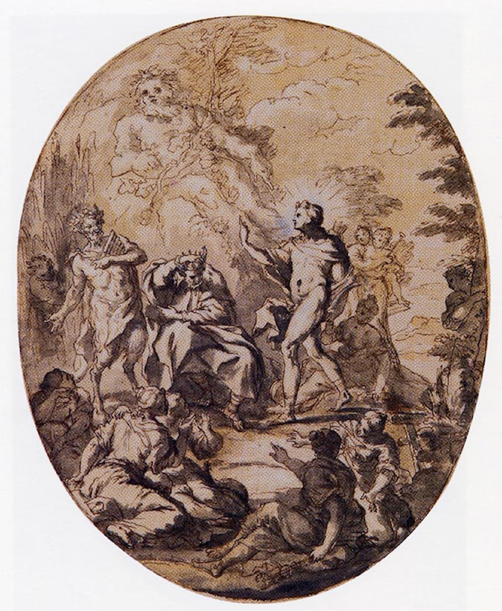 POSTERIIk Vintage Art Print Images Pictures Print The Judgement of Paris Sir Thornhill Modern Colour Posters for Office Home Decor 60x90cm