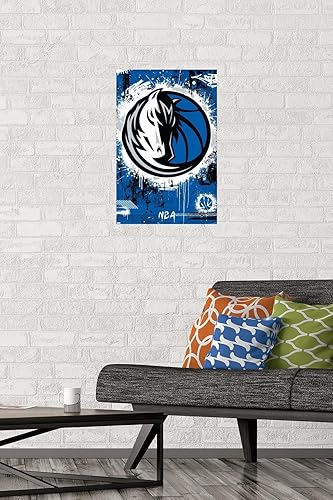 Miniatura 8 de Trends International NBA Dallas Mavericks - Póster de pared con logotipo Maximalist 23