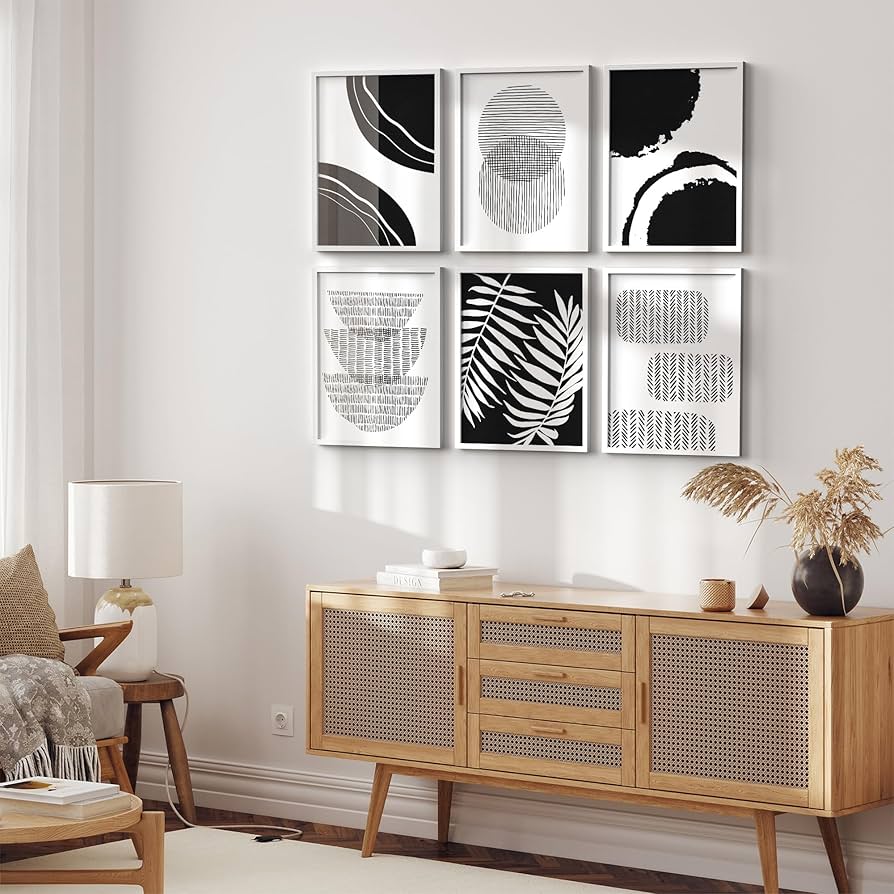 Amazon.com: SIGNLEADER Framed Wall Art Print Gallery Set