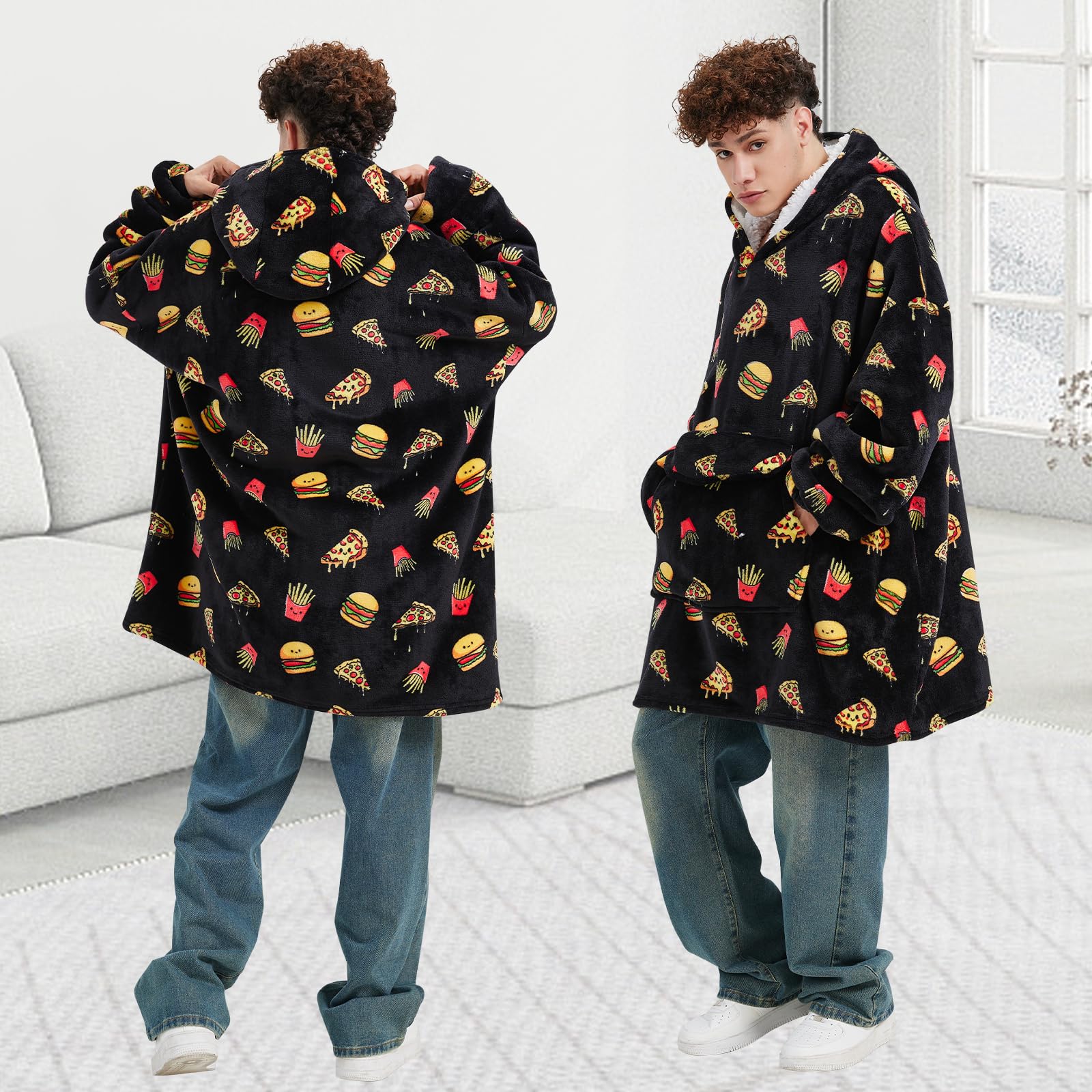 Amazon.com: Mewkou Wearable Blanket Hoodie for Adult,Oversized