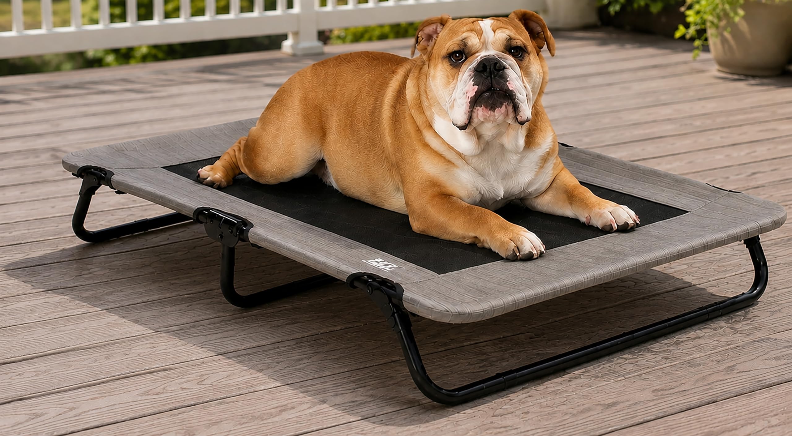 Pet Gear Lifestyle Pet Cot Elevated Bed, 40 Inch, Birch — image 1