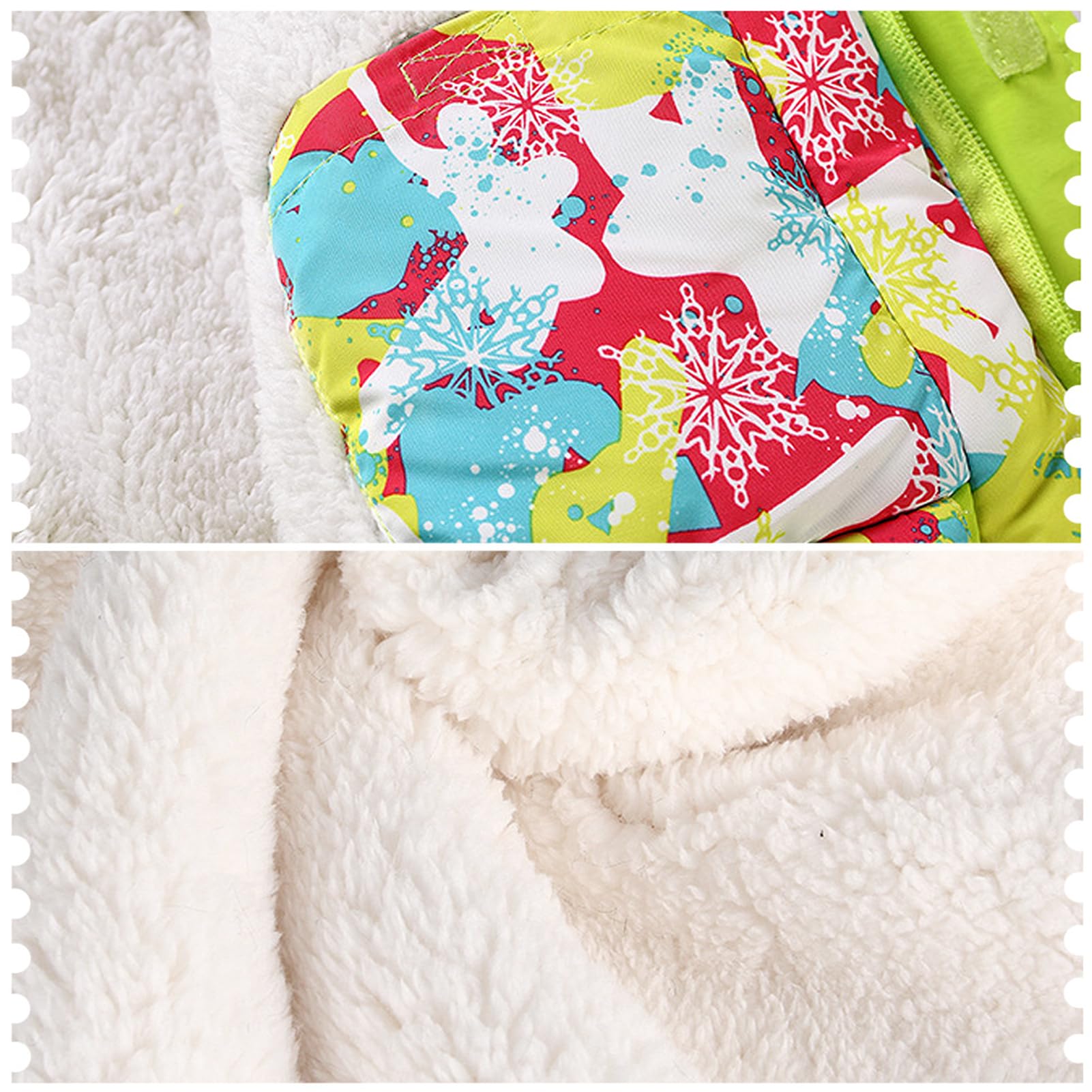 Traje de Nieve Niños Conjunto de Nieve 2 Piezas Chaqueta con Capucha + Pantalones Traje de Esquí Niña Impermeable para Invierno