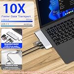 Ordinateur portable de surface 6/5/4/3 Hub Station d'accueil, USB-C Hub avec 4K@30Hz HDMI, 2xUSB 3.0, USB-C, SD/TF Fente de la carte, 3.5mm Audio pour ordinateur portable de surface 6/5/4/3/Laptop Allez. 3/Go2/Go