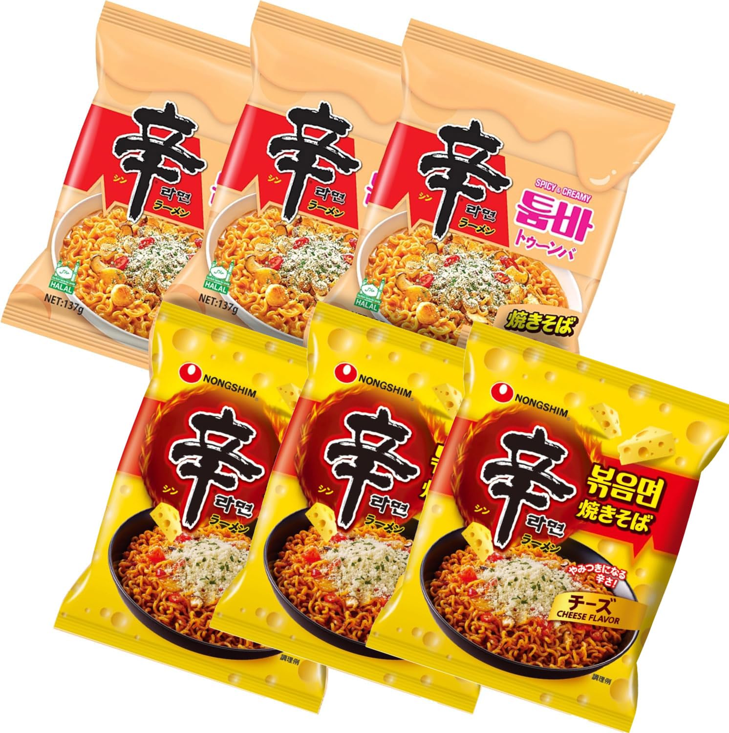 Amazon.co.jp: 【みのる商事】Nongshim 農心 辛ラーメントゥーンバ