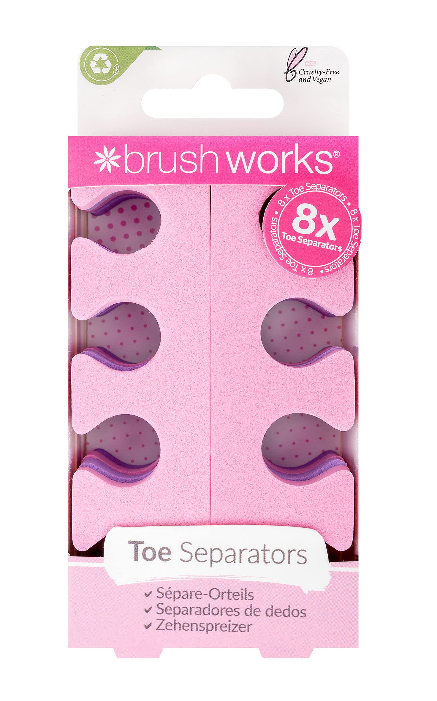 Brushworks Toe Seperators - 4 Pairs