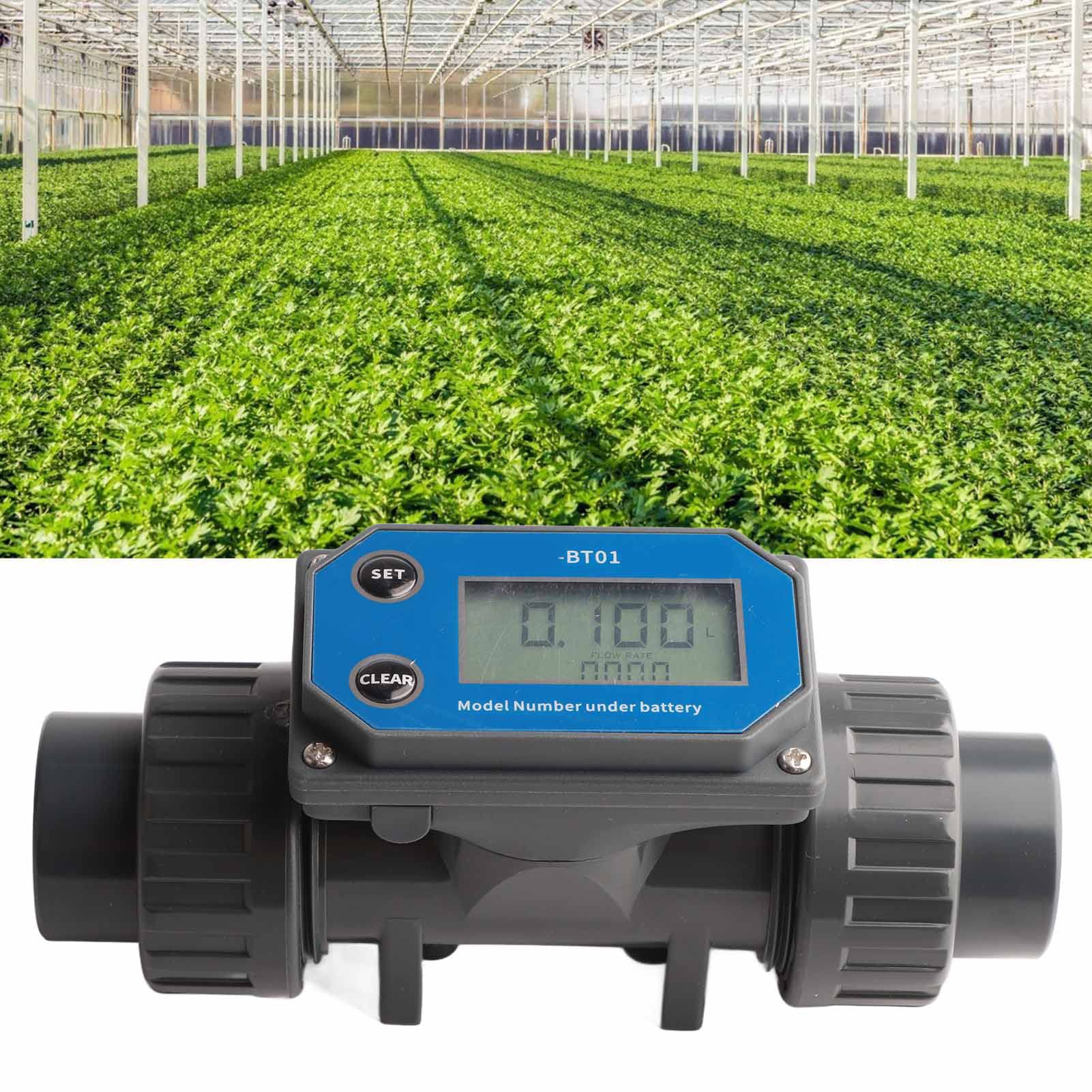 Metro per il Flusso del Display Digitale, Misuratore 'Acqua di Risposta Sensibile Ad Alta Precisione per Terreni Agricoli, Flussami del Laboratorio Scientifico, Adatto per Acqua o Liquido