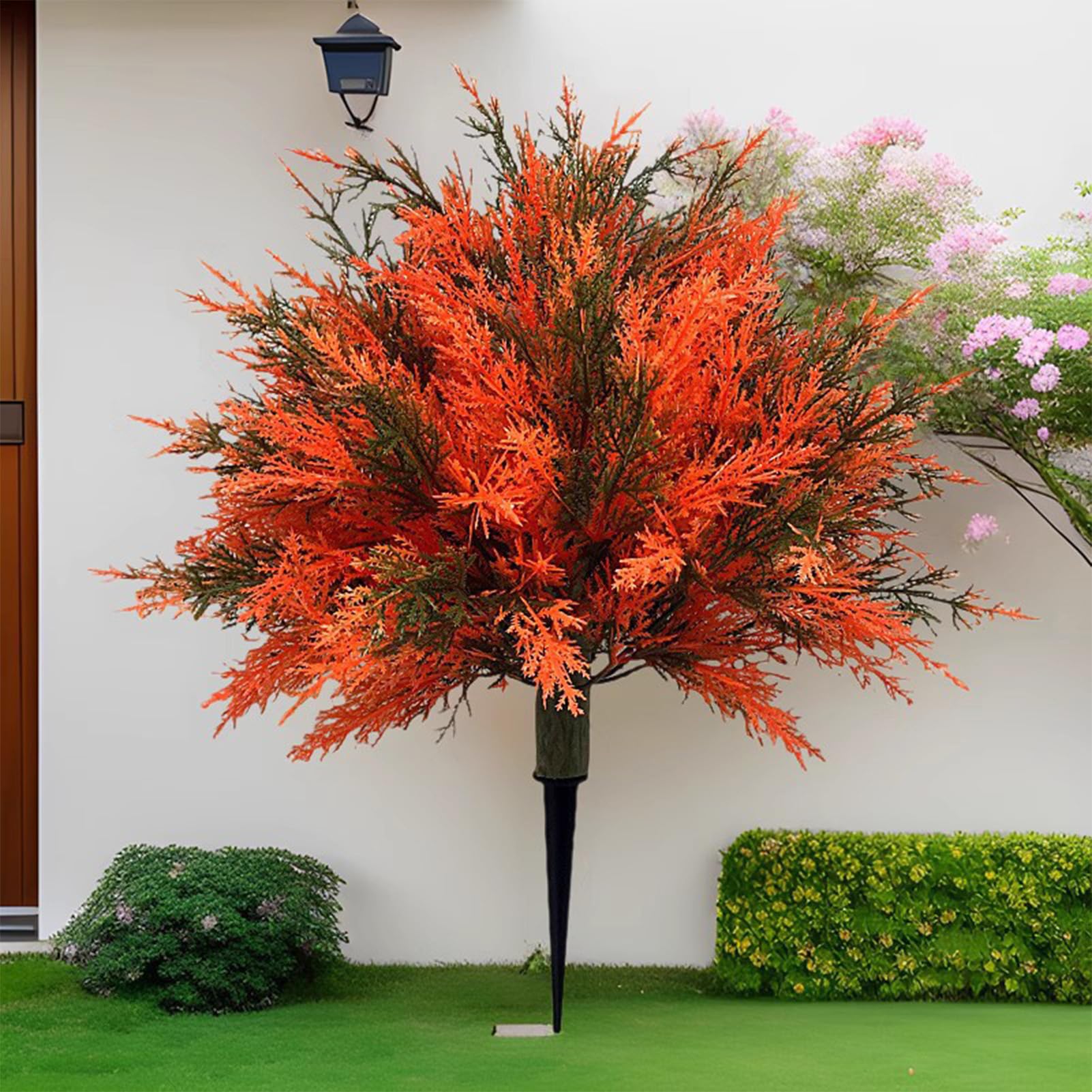 Piante Artificiali Da Esterno Con Paletti Decorazione Giardino Finto Cedro