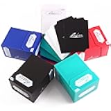 80+ Standard Trading Card Deck Blocks Fits MTG Deck & Other TCG Cards - Set of 5 Commander Deck Box with 2 Dividers/Card Deck Box (White, Black, Blue, Red & Green)