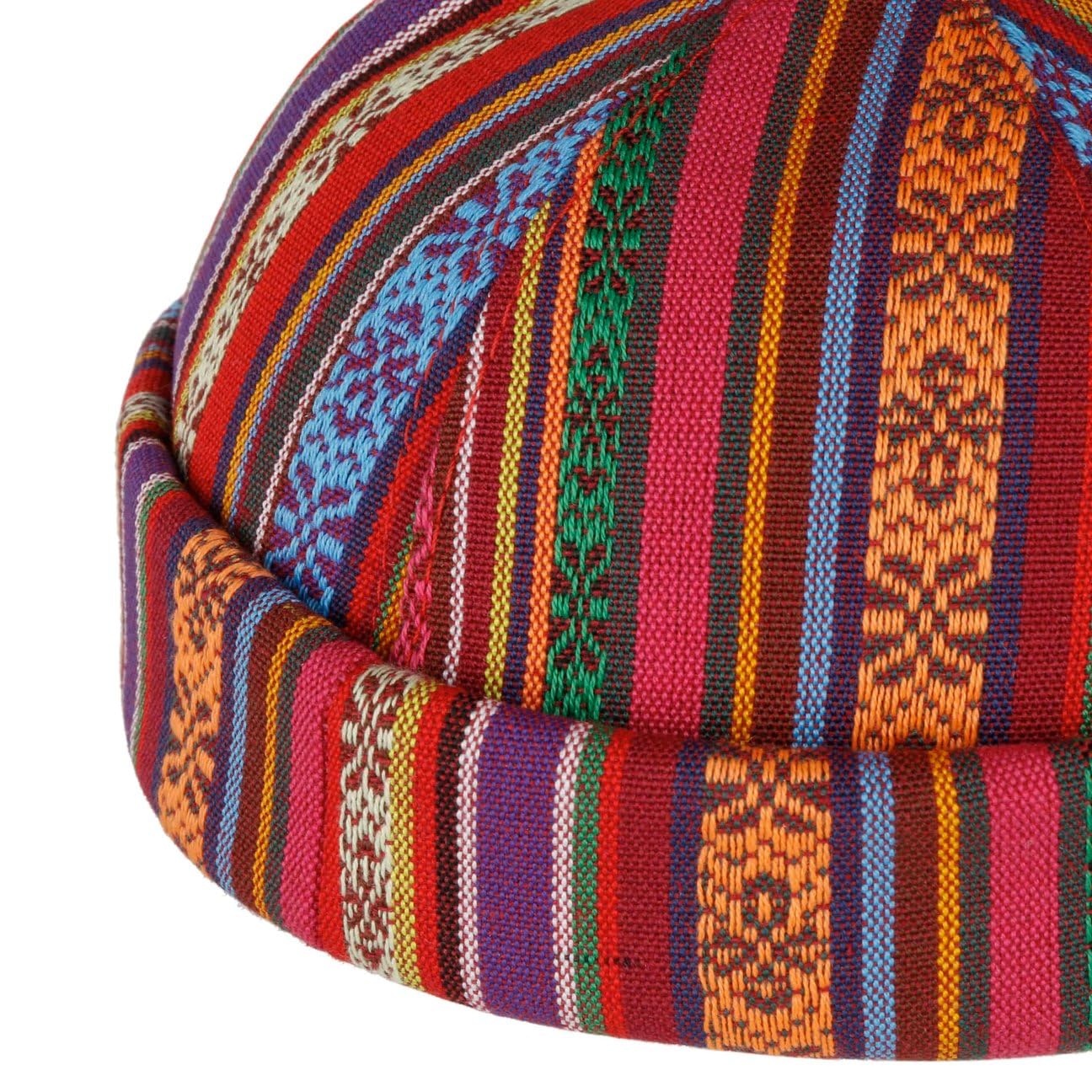 CHAPEAUSHOP Fresh Stripes Bonnet Docker Design Raye Fabrique en Italie Homme Printemps Ete