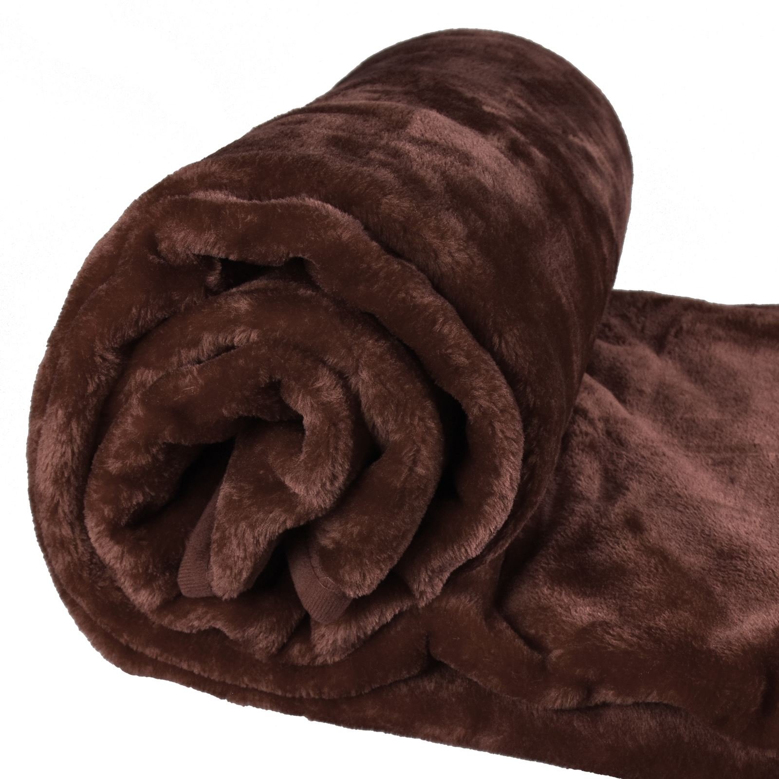 ASAB Luxury Super Soft Plush Large Throw Blanket Faux Mink Fur Sofa Bed Cover Warm Throwover Home Furniture Décor - 150x200cm - Java