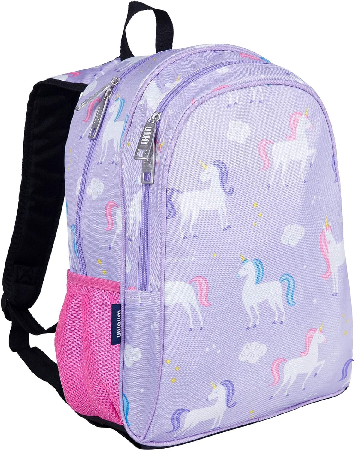 Wildkin Kids 15 Inch Backpack Bundle with Leak-Resistant Bento Box, Lightweight School and Travel Bag for Kids - Unicorn