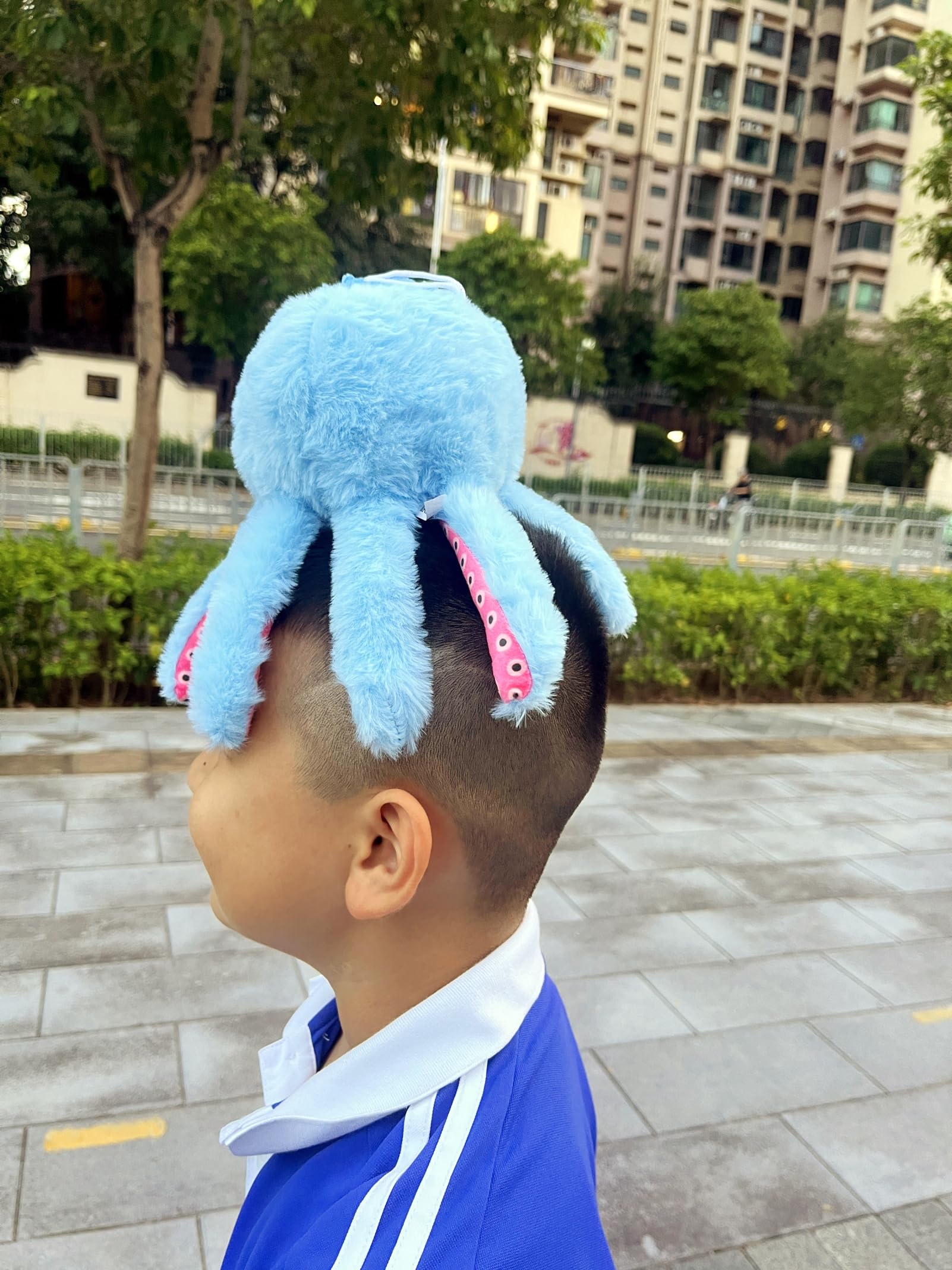 LIAOLI Italian Brainrot Plush Toys,Tralalero Tralala Toy Plushies Gift,Cute Stuffed Animal Figure Doll for Fans Kids Adults (Blueberryoctopus) - Image 3