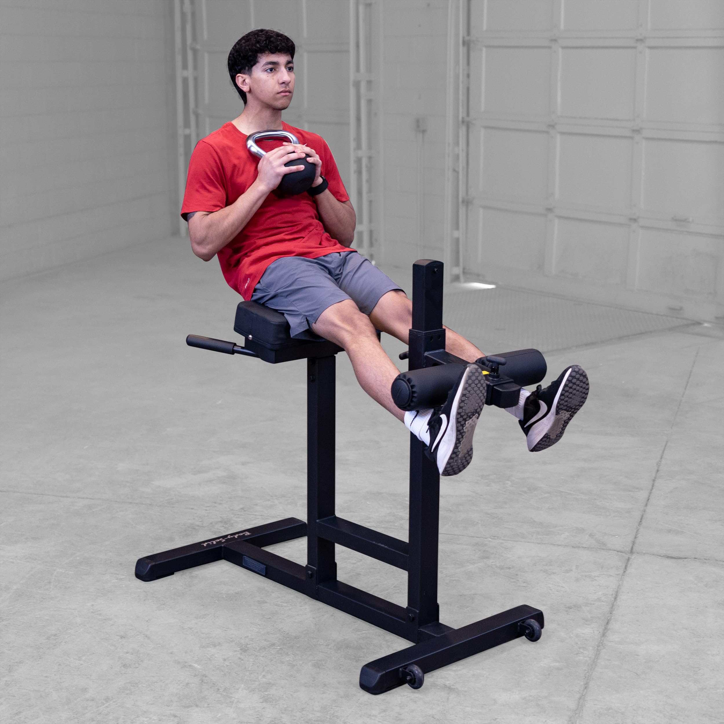 Body-Solid GRCH-322 Rückentrainer I Roman Chair I Rückenstrecker Pro I Black-Edition