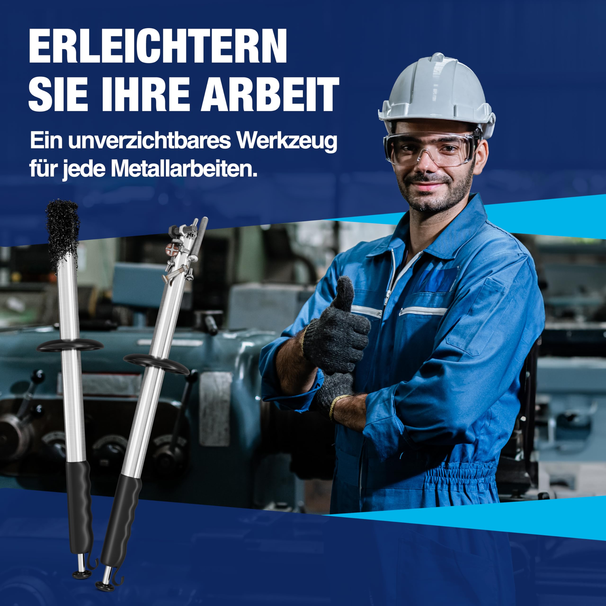Barra magnetica NTG per trucioli, con capacità di 5 kg, lunghezza 385 mm Raccoglitore magnetico per trucioli Utensile di raccolta per trucioli metallici e trucioli di piallatura Per trucioli metallici