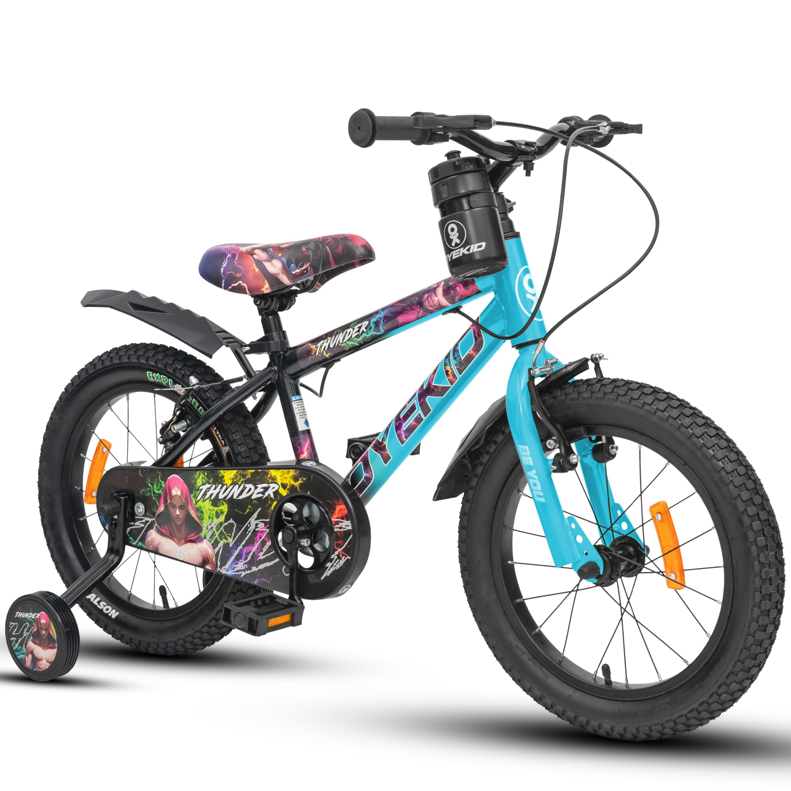 Thunder Cycle for Kids 3 to 5 Years (Blue Black, 16T)-image-42
