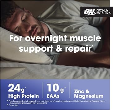 Optimum Nutrition Gold Standard Casein Slow Digesting Protein Powder with Zinc,Magnesium and Naturally Occurring Glutamine and Amino Acids,Chocolate Supreme,28 Servings,0.92 kg,Packaging May Vary