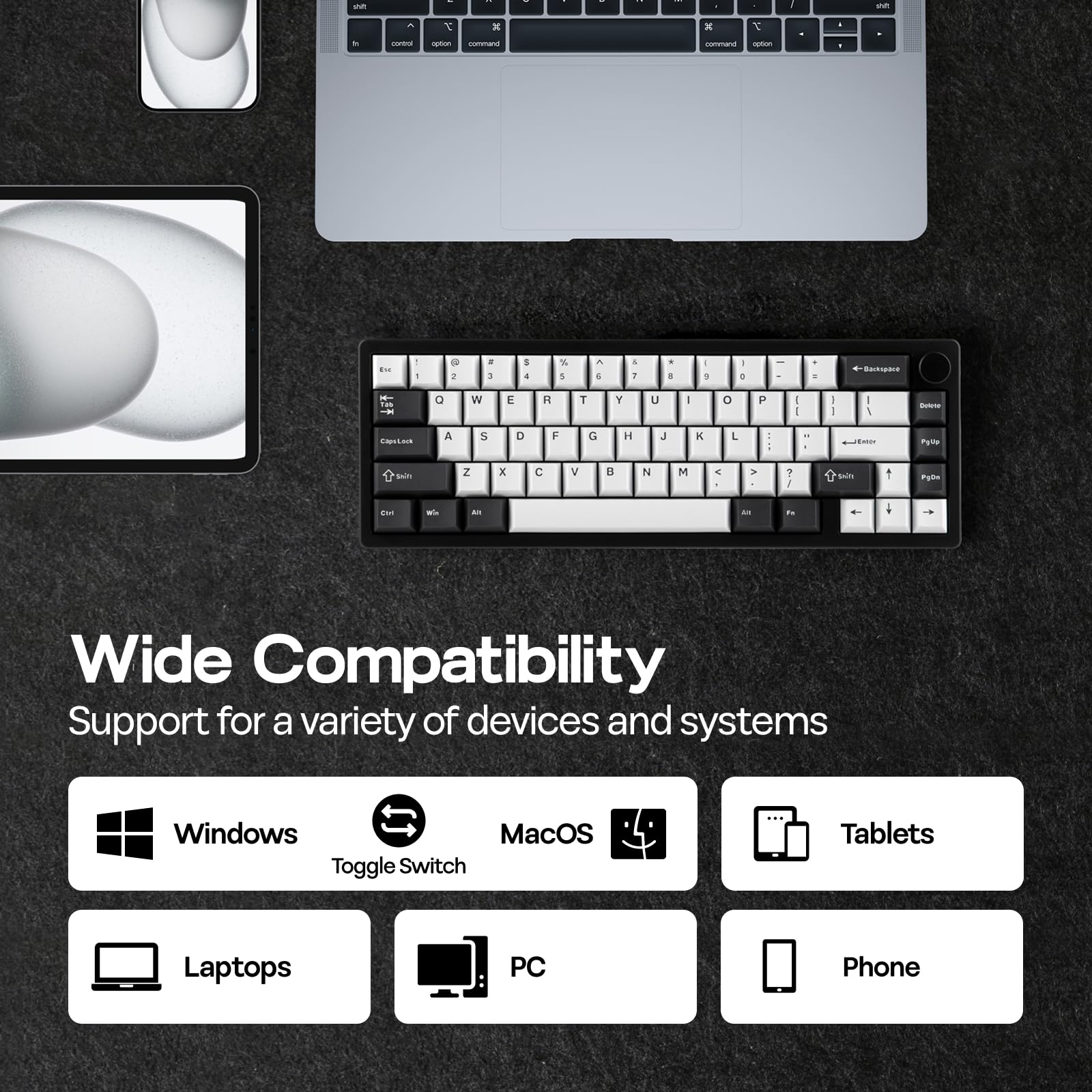 Amazon.com: EPOMAKER Galaxy65 Wireless QMK/VIA Mechanical Keyboard