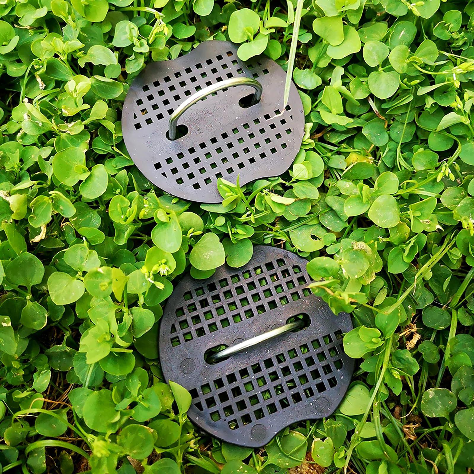 Frasheng Grapas Césped Artificial, 100 Grapas para Jardín y 30 Arandelas, 150x30x3mm, Acero Galvanizado, Grapas para Malla Antihierba, Cesped Artificial y Jardin
