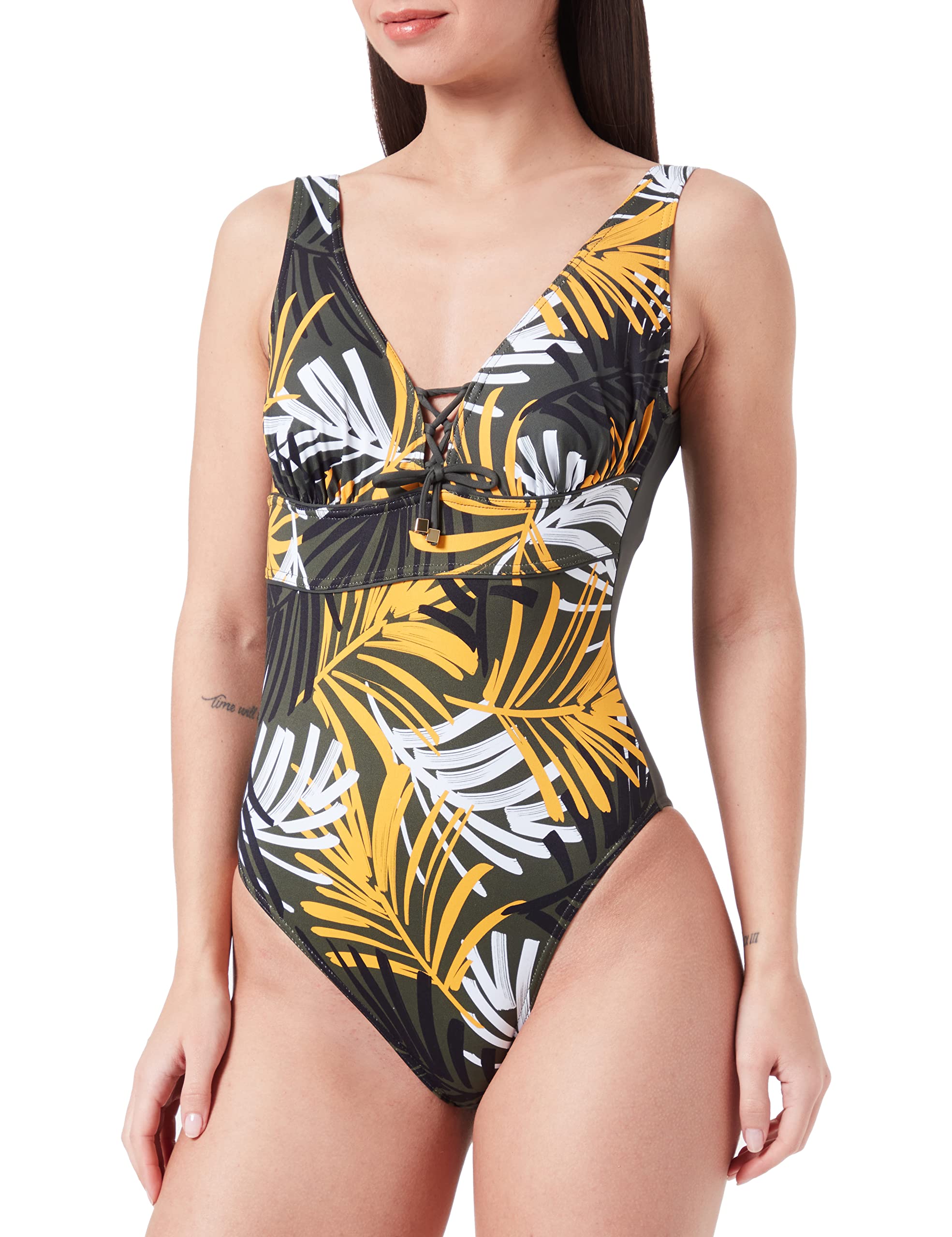 HAUTE PRESSION Women's T8111 CO1 One Piece Swimsuit, Multicolore,