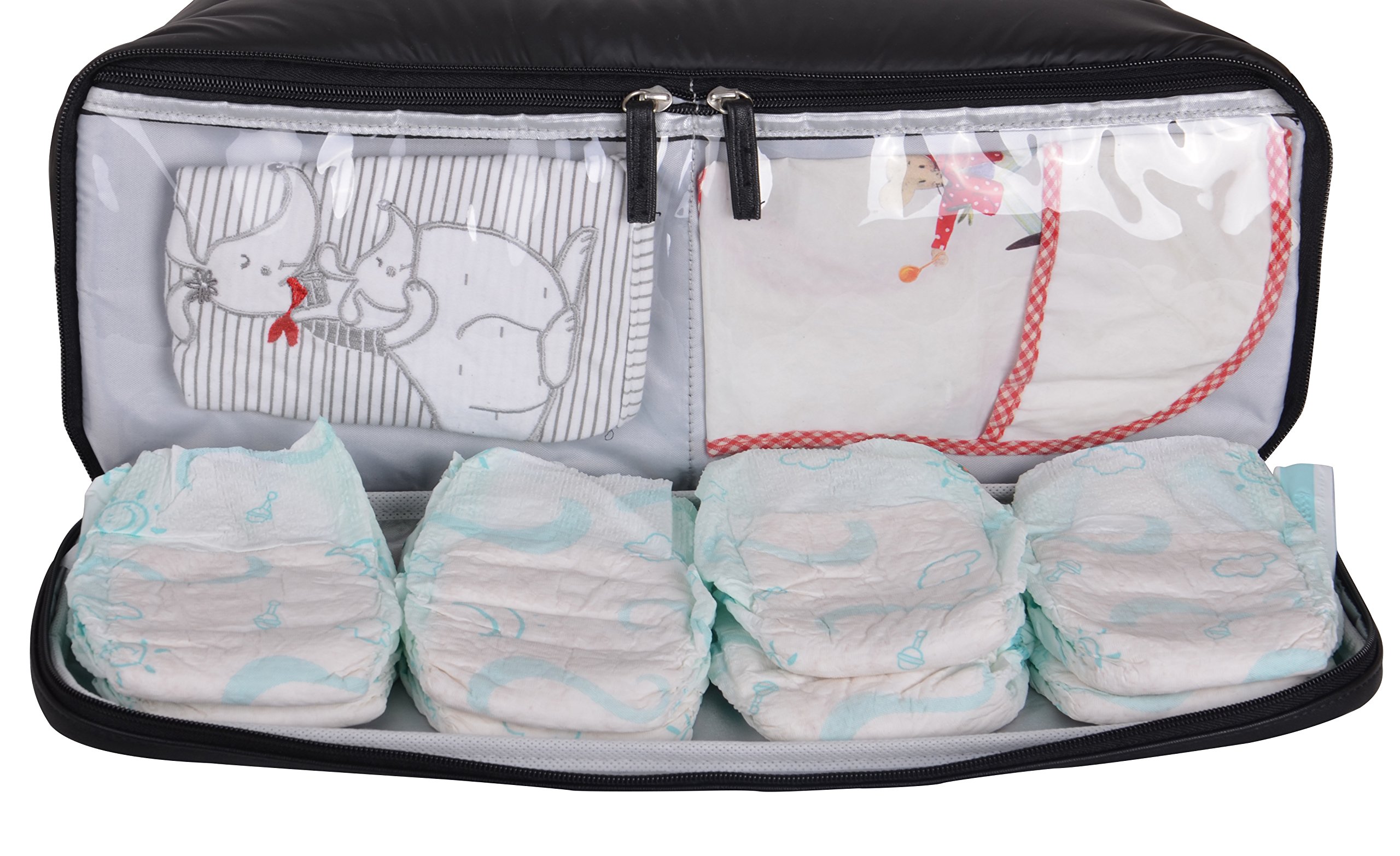 Sac à langer Baby On Board - Urban Grey (Gris) avec Compartiments Multiples et Tapis à Langer Inclus