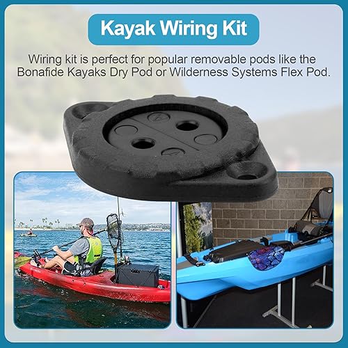 Miniatura 6 de Kit de cableado a través del casco para kayaks, kits de cableado a través del casco para sistemas silvestres, instalaciones de Hobie de buscadores