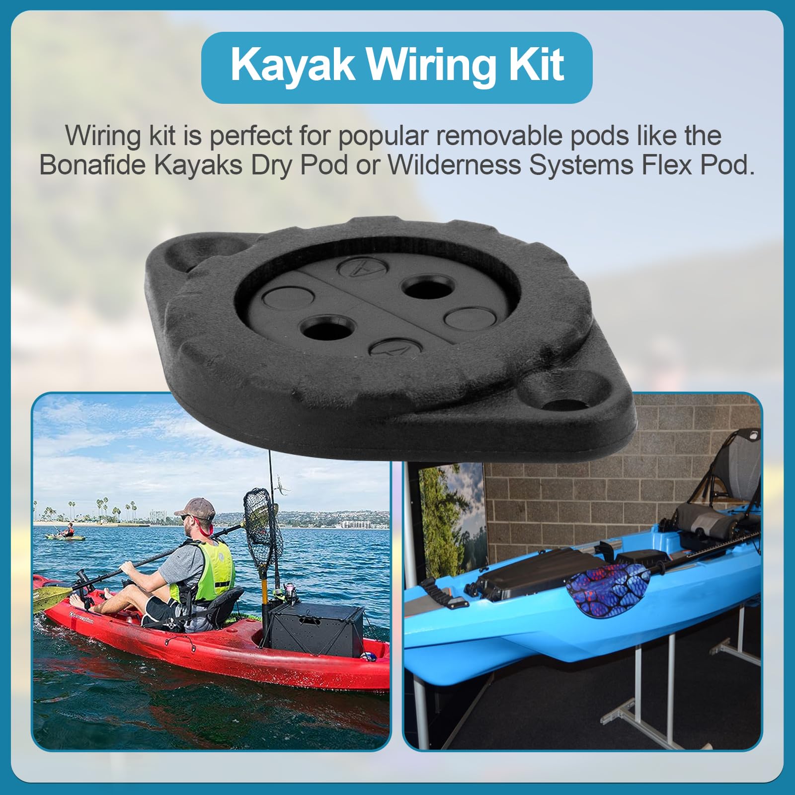 Through Hull Wiring Kit For Kayaks, ThruHull Wiring