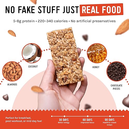 Miniatura 4 de Taos Bakes – Paquete variado – Barras de desayuno – Barras de granola con alto contenido de proteínas y altas en fibra – Sin gluten y sin OMG