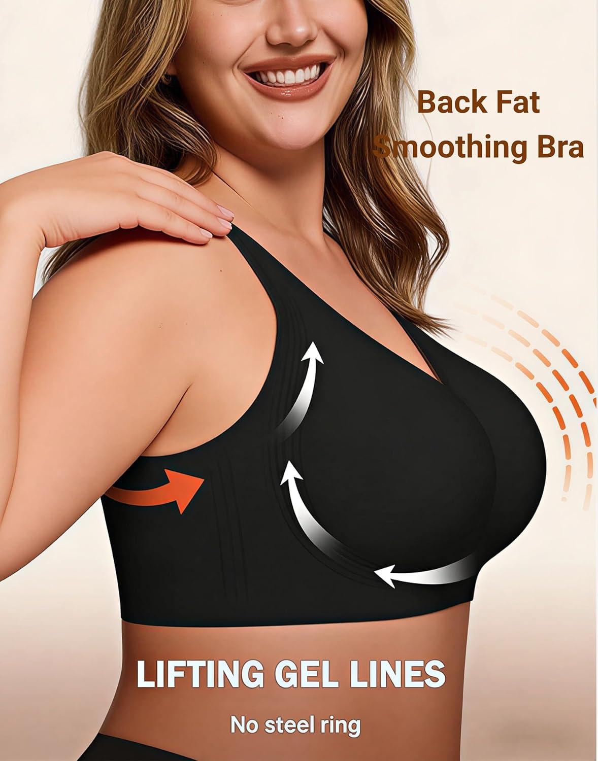 2026 Jelly Seamless Wireless Plus Size Bras No Underwire Supportive Full Coverage Comfortable Everyday Bra for Older Women - Image 3