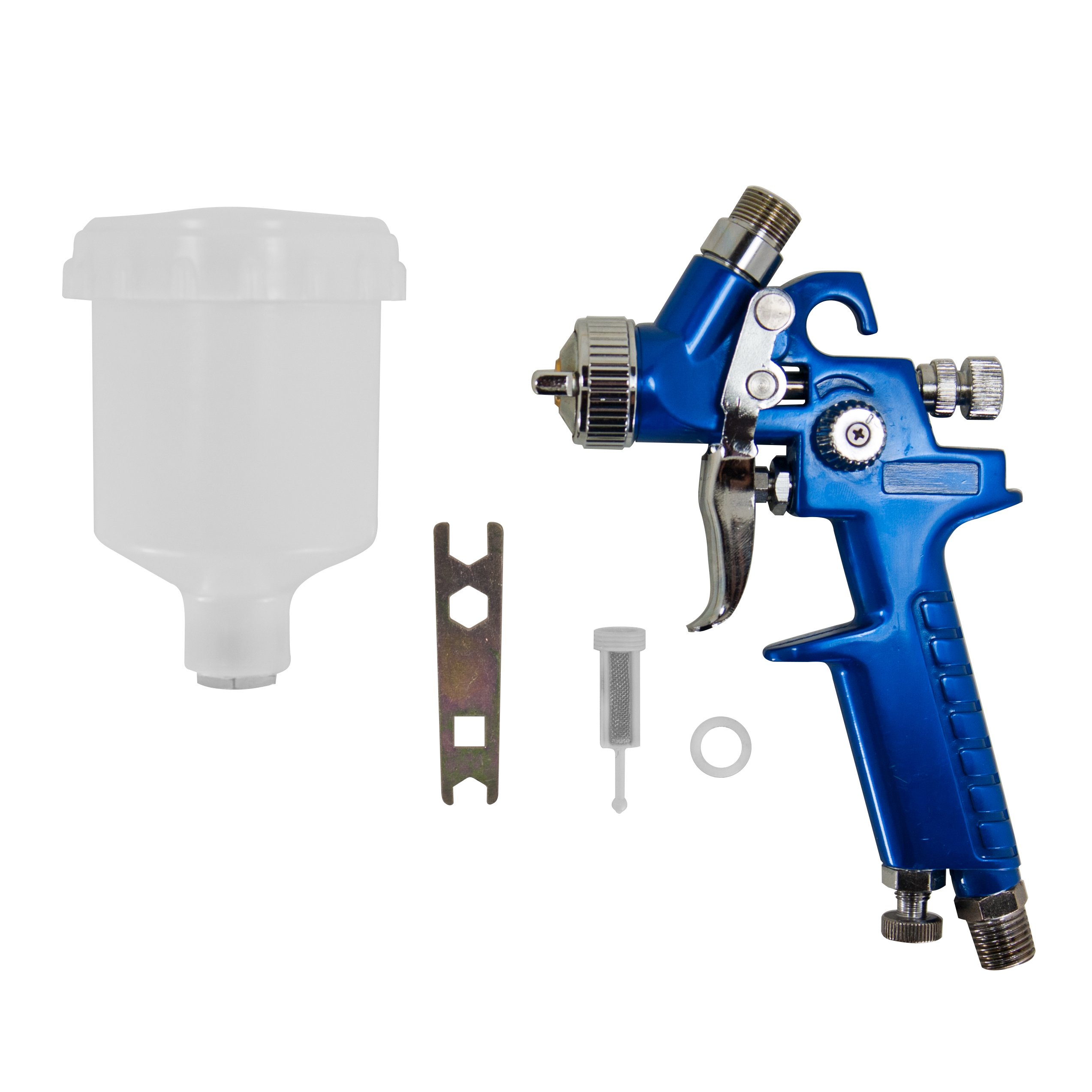 AES-504 Mini HVLP Gravity Feed Spray Gun (1.0mm) TOUCH-UP GUN w/ 100cc Nylon Cup
