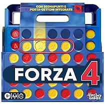 Giochi ufficiali Hasbro, Forza 4 (Edizione 2025) | Custodia tutto in uno, valigetta, segnapunti | Dai 6 anni in su | 2 giocatori | Giochi per famiglie, bambini e bambine – Versione Italiana