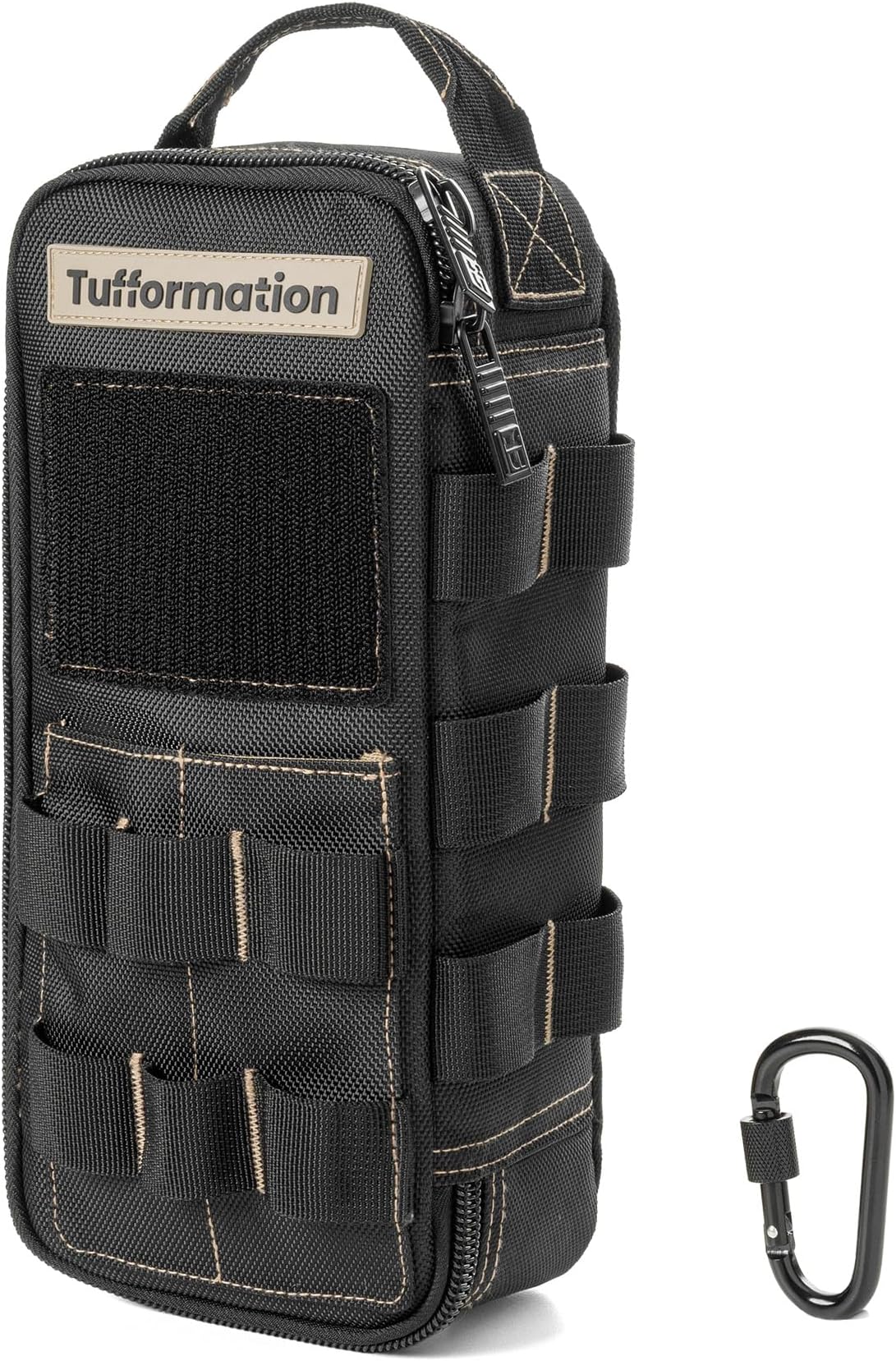 Tufformation Heavy Duty Small Tool Bag Pouch Portable Utility Organizer Case with Zipper Handle. Perfect for EDC, Motorcycle, Road Bike, Electricians & More